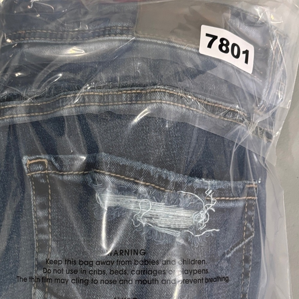 BKE Gabby Ankle Skinny Jeans Womens 31 Blue High Rise Curvy Distressed Hem - Picture 10 of 10